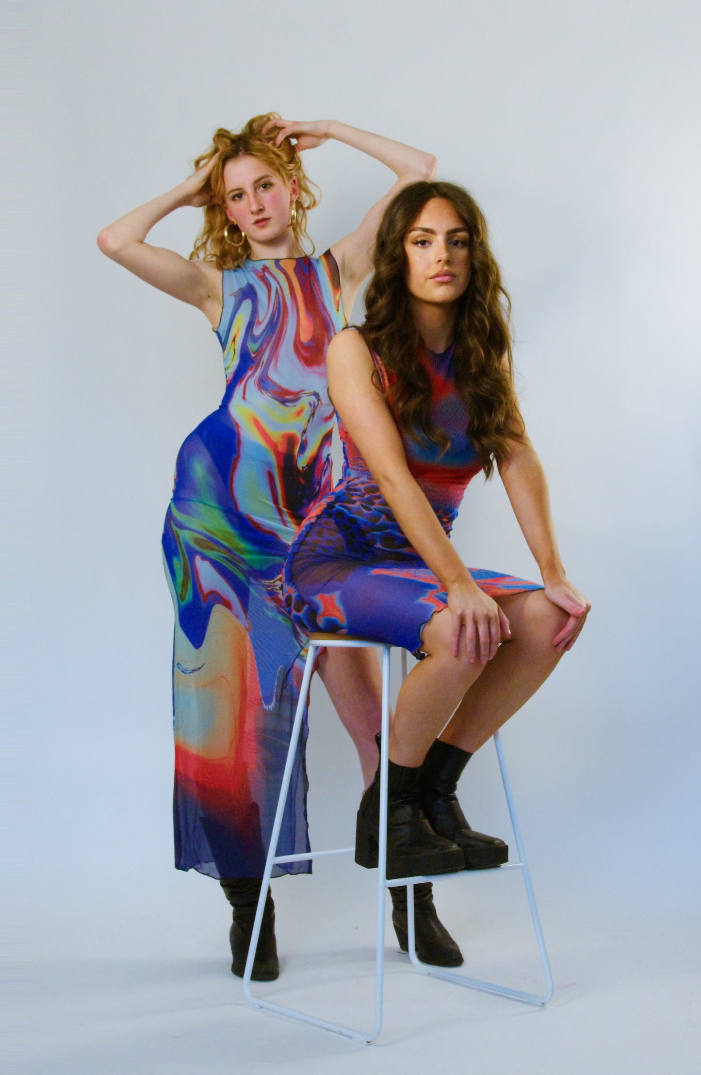 ECHOES OF CORAL MIDI DRESS