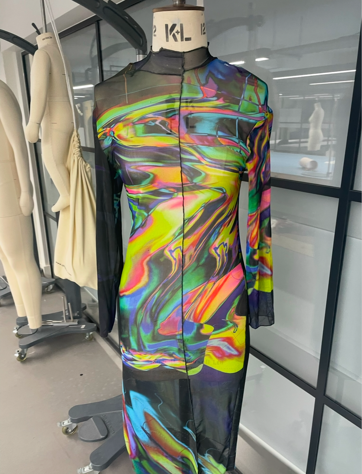 STORMY VORTEX MAXI DRESS