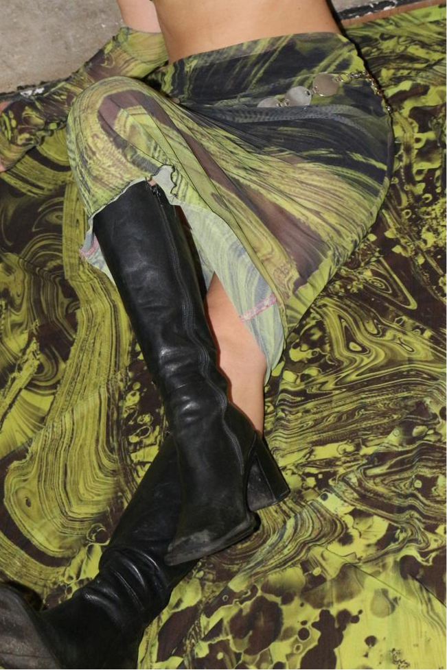 ACID SOLAR FLARE MAXI SKIRT