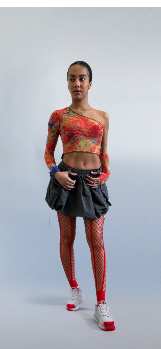 BOILING POINT ONE SLEEVE TOP