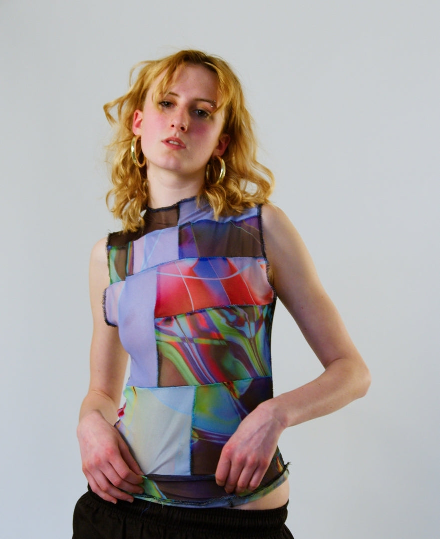 PATCHWORK ARTWORK TANK TOP