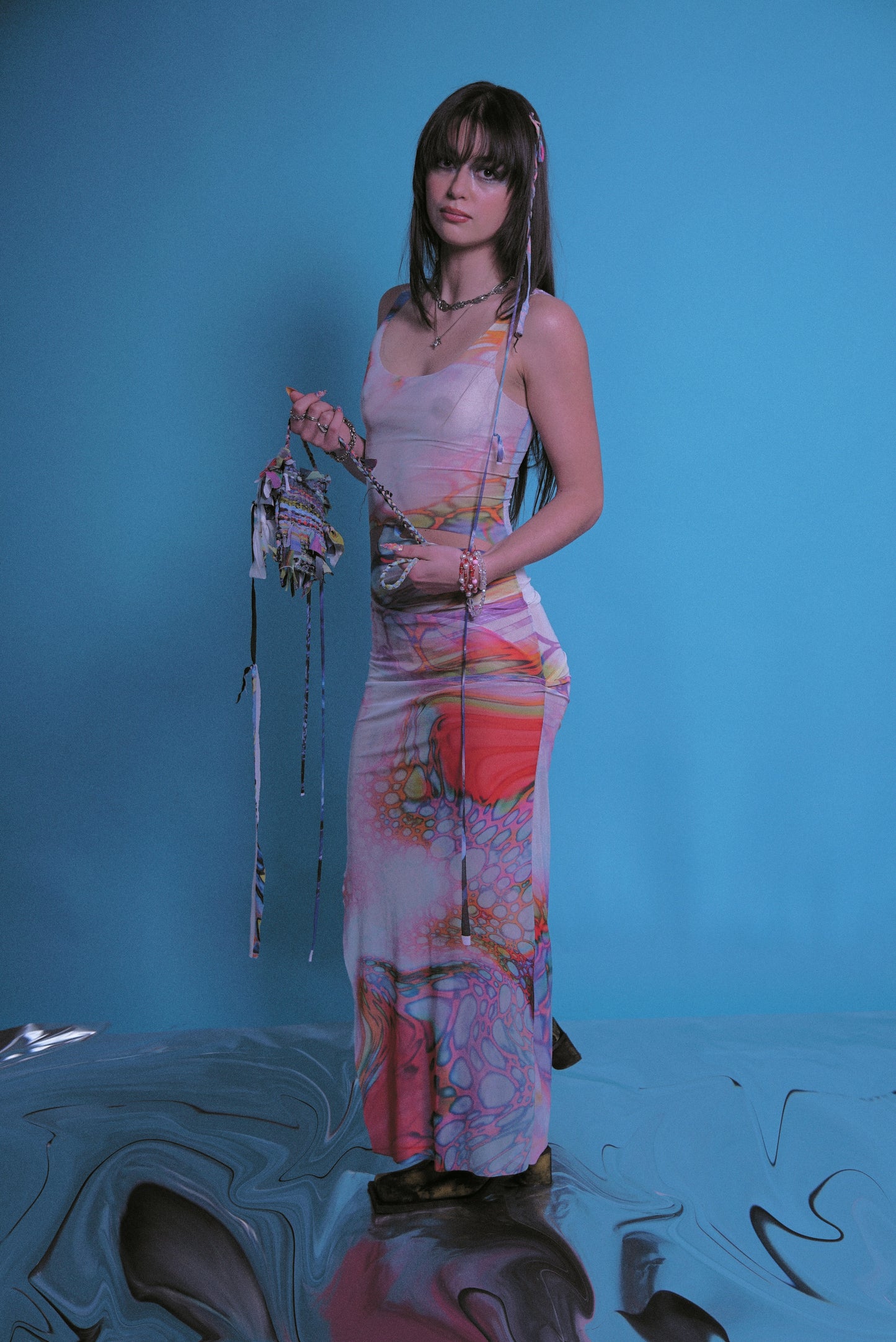 REDBLOODEYES EYES SLITS DRESS