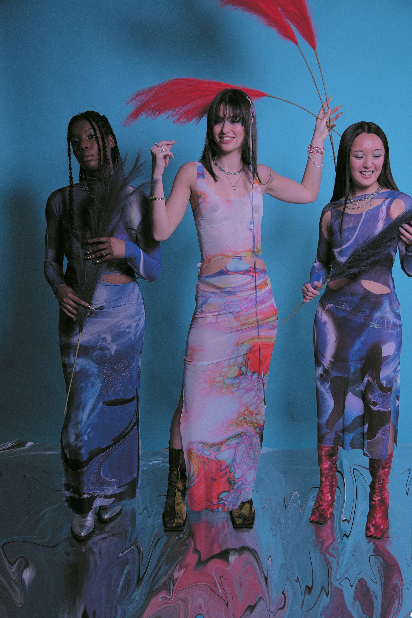 REDBLOODEYES EYES SLITS DRESS